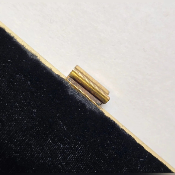 Vintage Black Velvet Clutch Purse - Picture 3 of 12